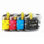 Brother LC233 / LC231 Compatible Ink Cartridge - Set of 4 (Bk+C+M+Y) - TonerMax