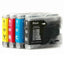 Brother LC37 / LC57 Compatible Ink Cartridge - Set of 4 (Bk+C+M+Y) - TonerMax