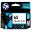 HP 65 Genuine Tri-Colour Ink Cartridge - TonerMax