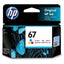 HP 67 Tri-Colour Original Ink Cartridge - TonerMax